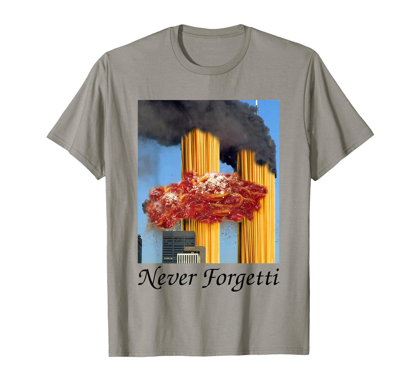 Never Forgetti Funny Spaghetti Meme T-Shirt