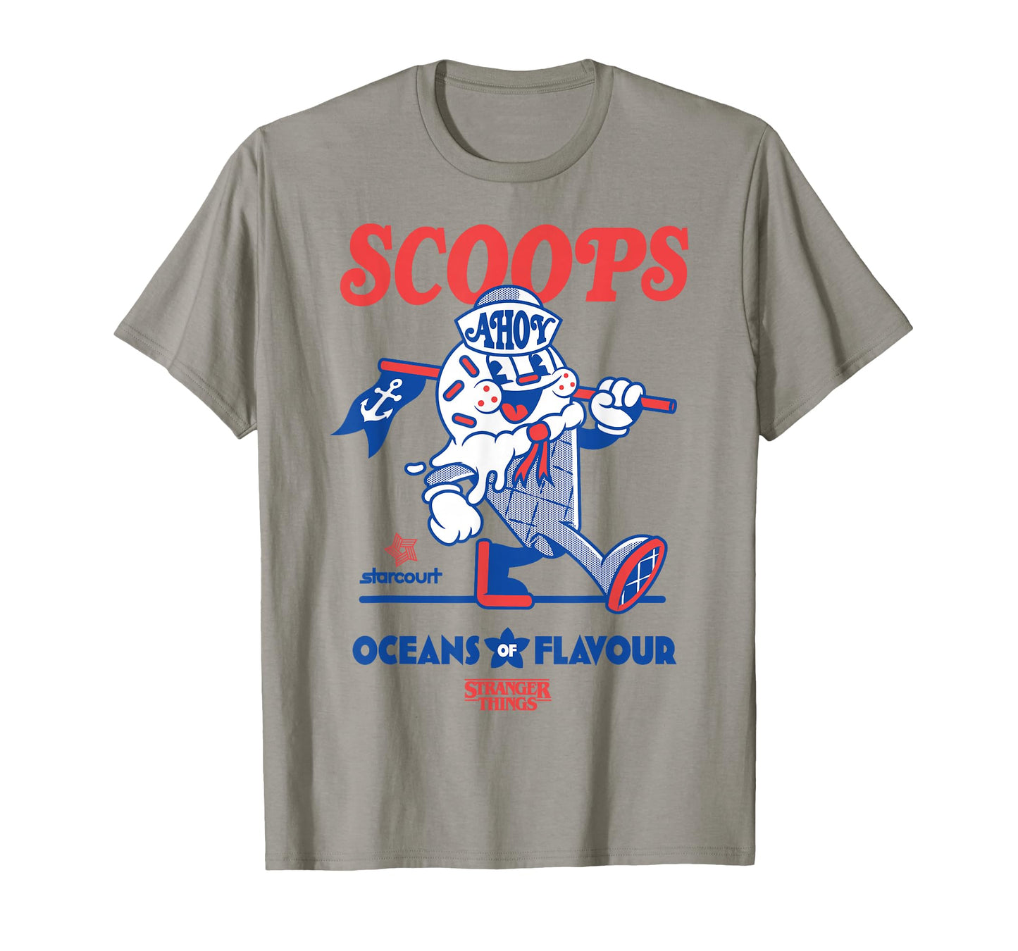 Stranger Things Scoops Ahoy Oceans of Flavour Toon Cone T-Shirt