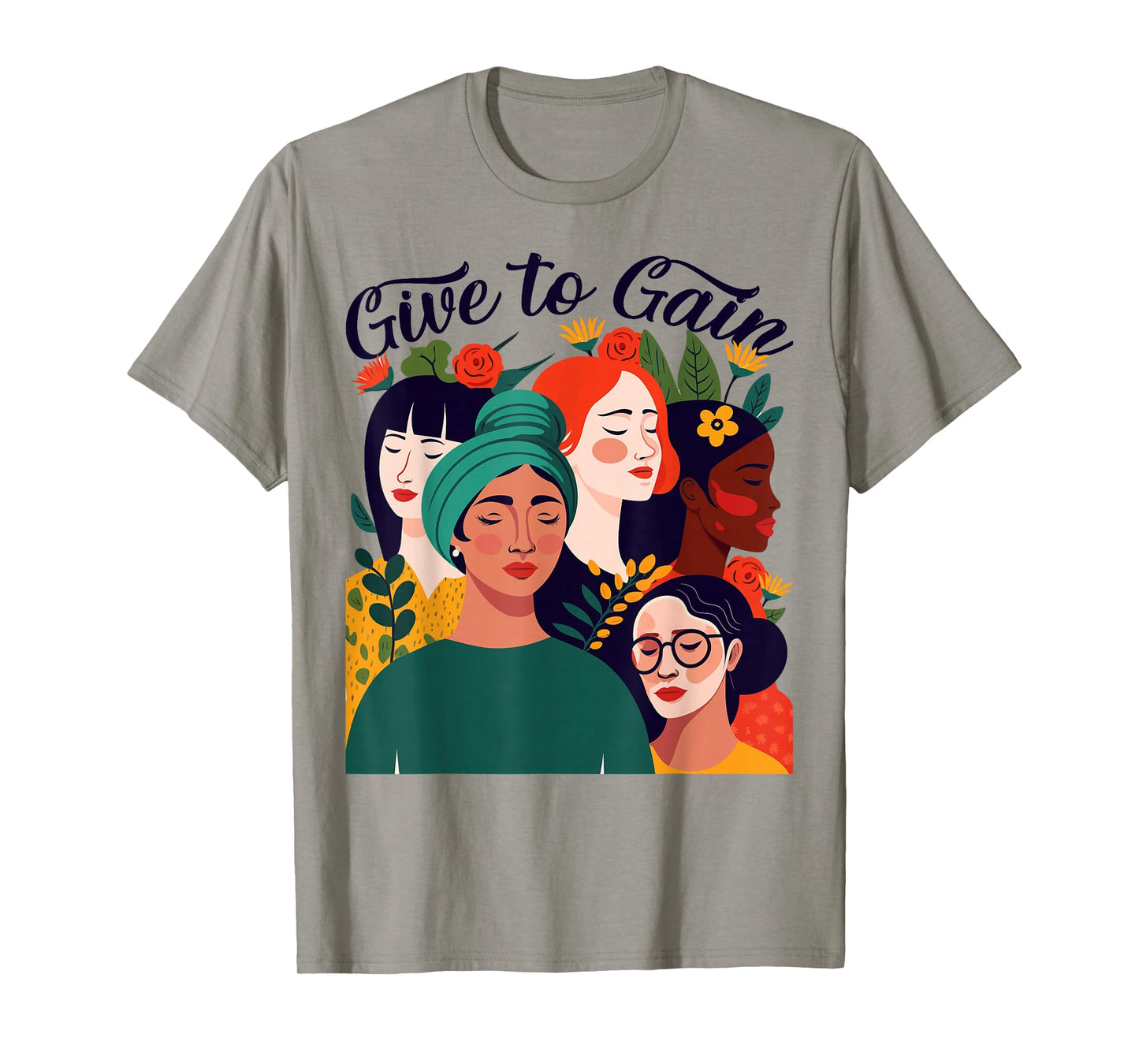 Give to Gain International Women's Day 2026 Flowers Women T-Shirt