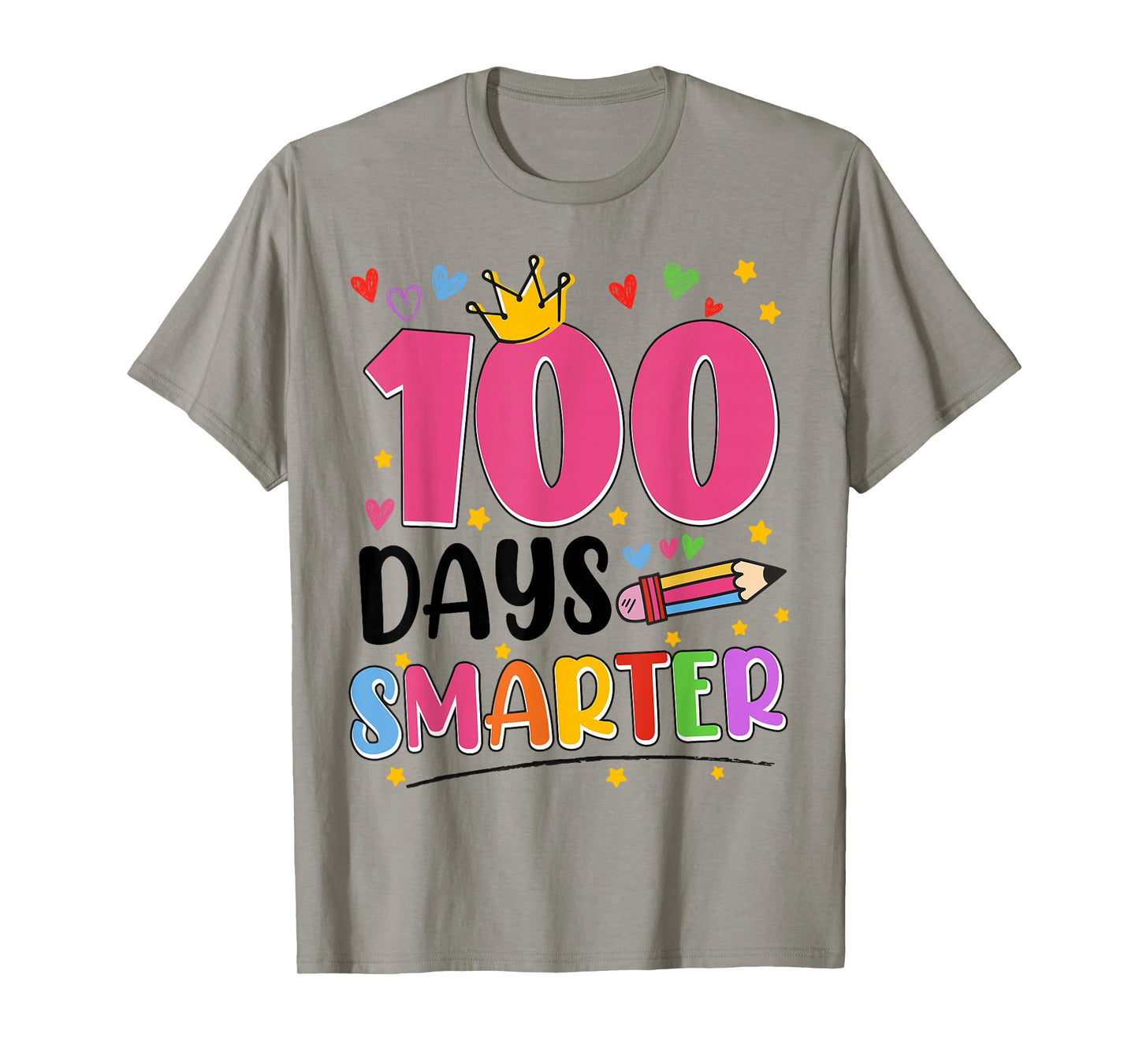 100 Days Smarter 100th Day of School Girl Teacher Kid T-Shirt