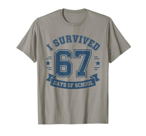 I Survived 67 Days of School Students Teachers 67 Meme Kids T-Shirt