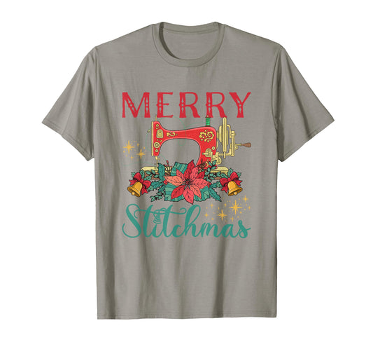 Christmas Sewing Machine Merry Stitchmas T-Shirt