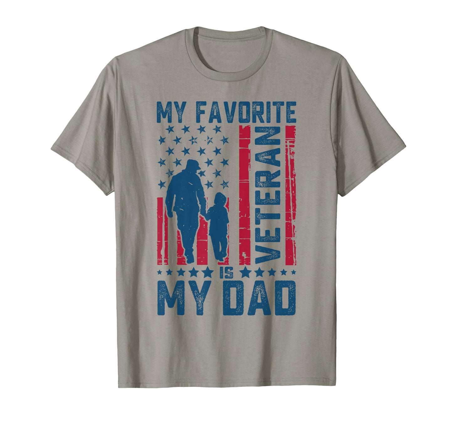 Father Veterans Day My Favorite Veteran is My Dad for Kids T-Shirt