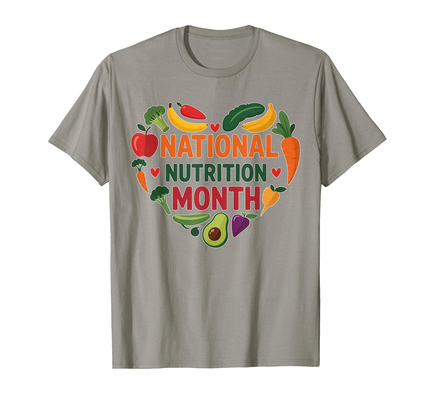 National Nutrition Month Healthy Eating Fruits Vegetables T-Shirt
