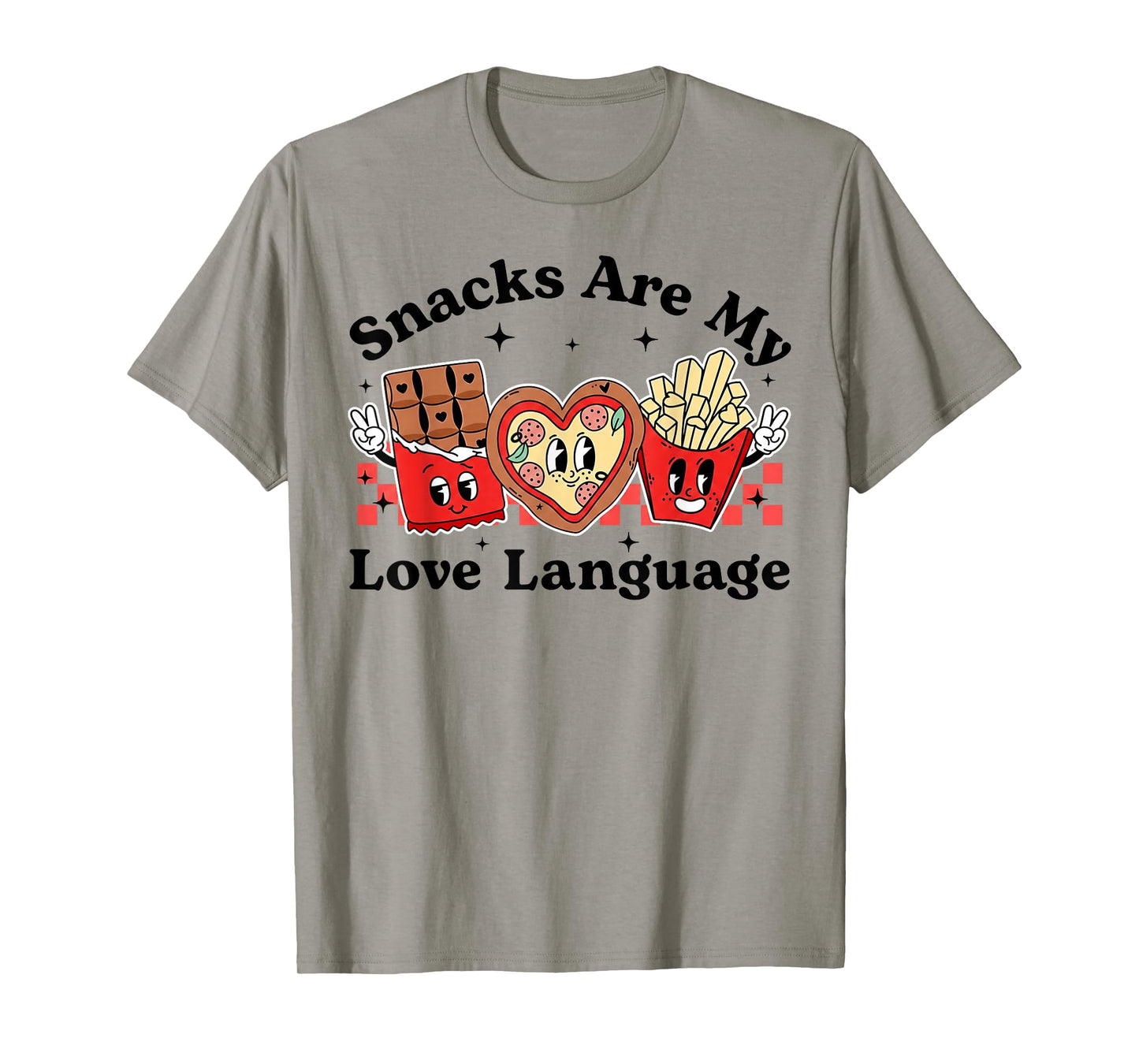 Snacks are My Love Language Valentine Day Kids Boys T-Shirt