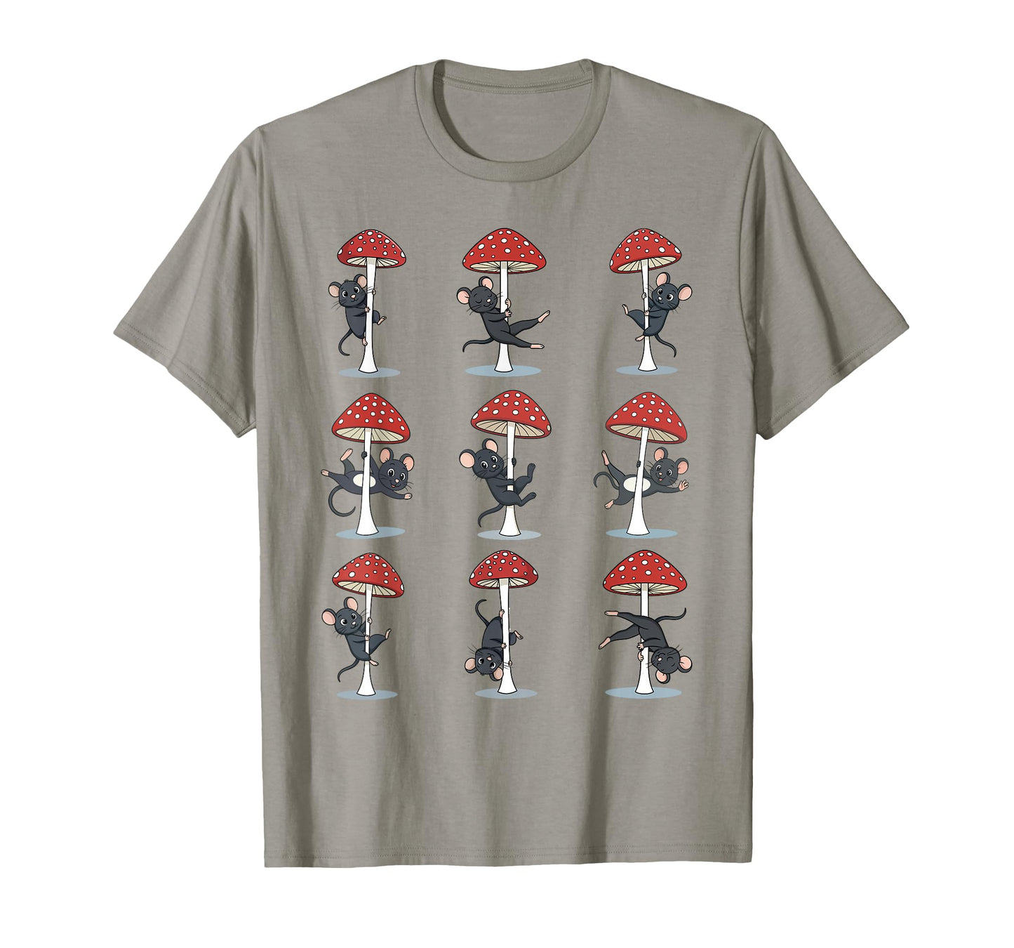 Mouse Pole Dancing Lover Mushroom Pole Dancer Funny T-Shirt