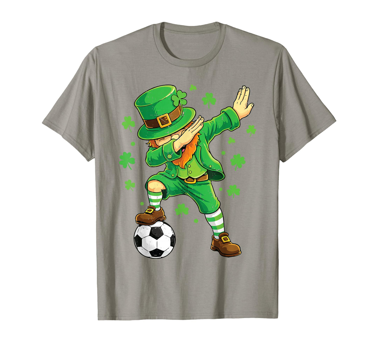 Dabbing Leprechaun Funny Soccer St Patricks Day Boy Irish T-Shirt