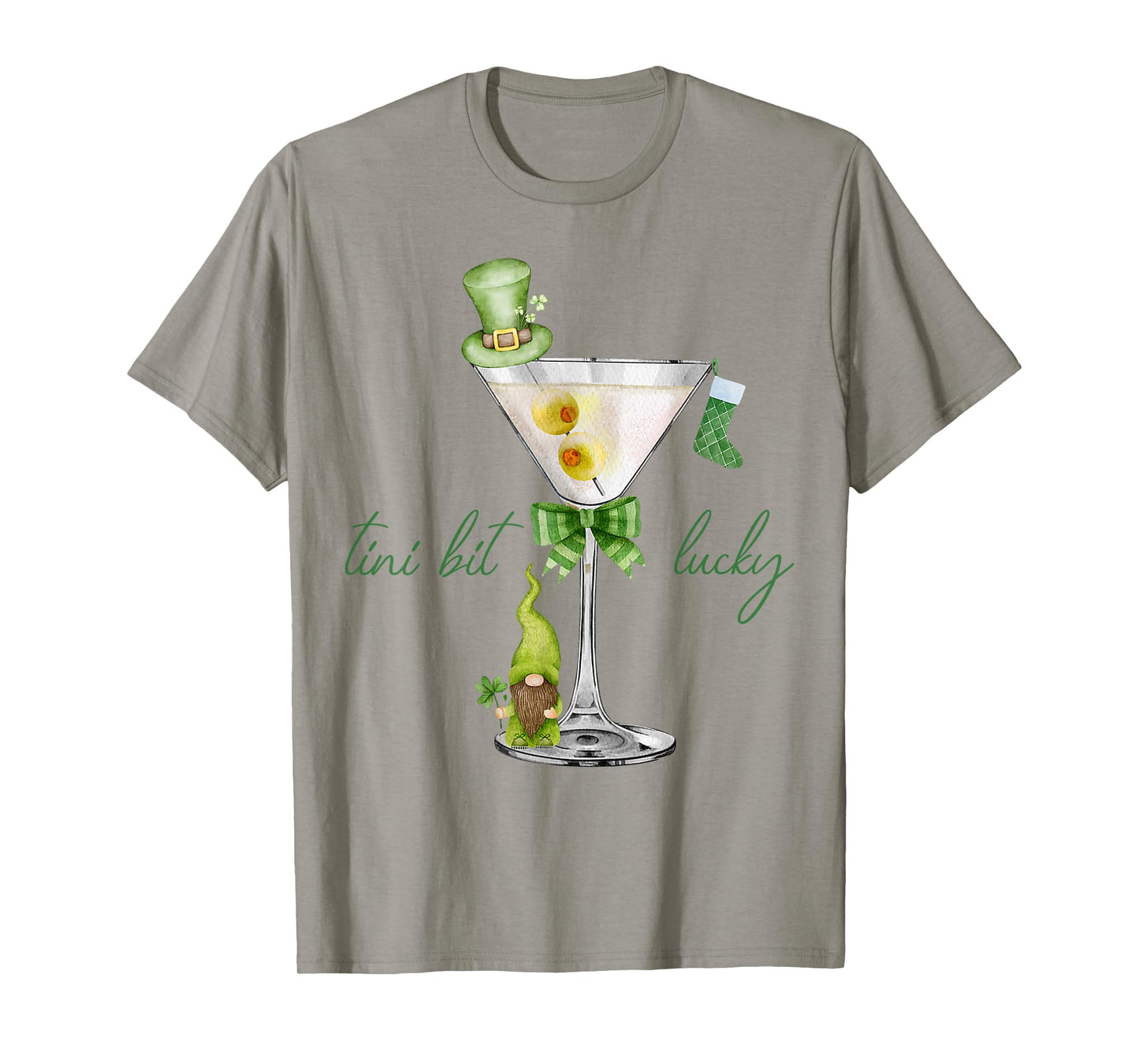St. Patrick's Martini Irish Baby A Tini Bit Irish Lucky Girl T-Shirt