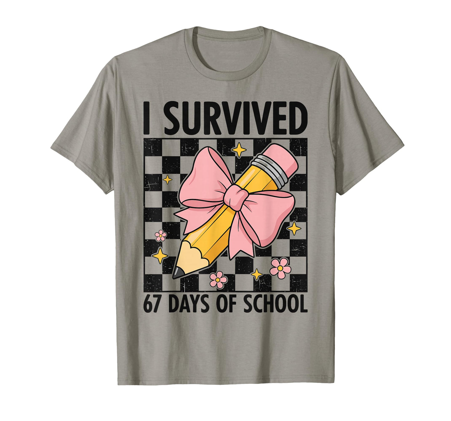 I Survived 67 Days of School Six Seven Meme for Men Women T-Shirt