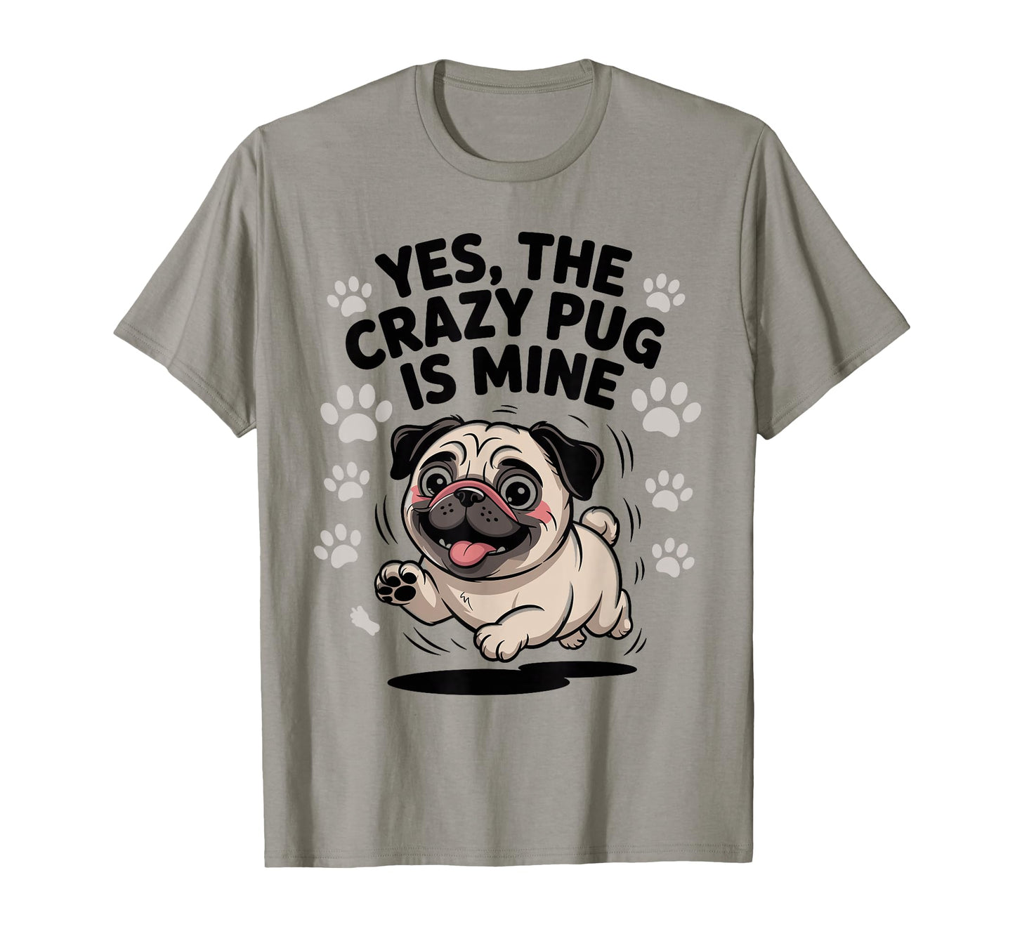 Cute Wrinkly Companion Dog Owner Small Pet Breed Funny Pug T-Shirt