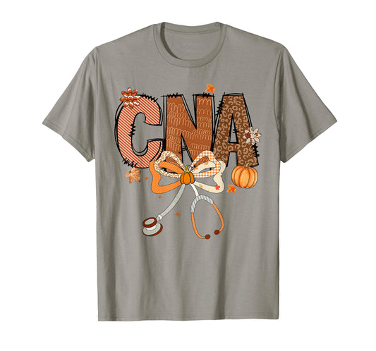 Pumpkin CNA Nurse Life Stethoscope Fall Autumn Thanksgiving T-Shirt