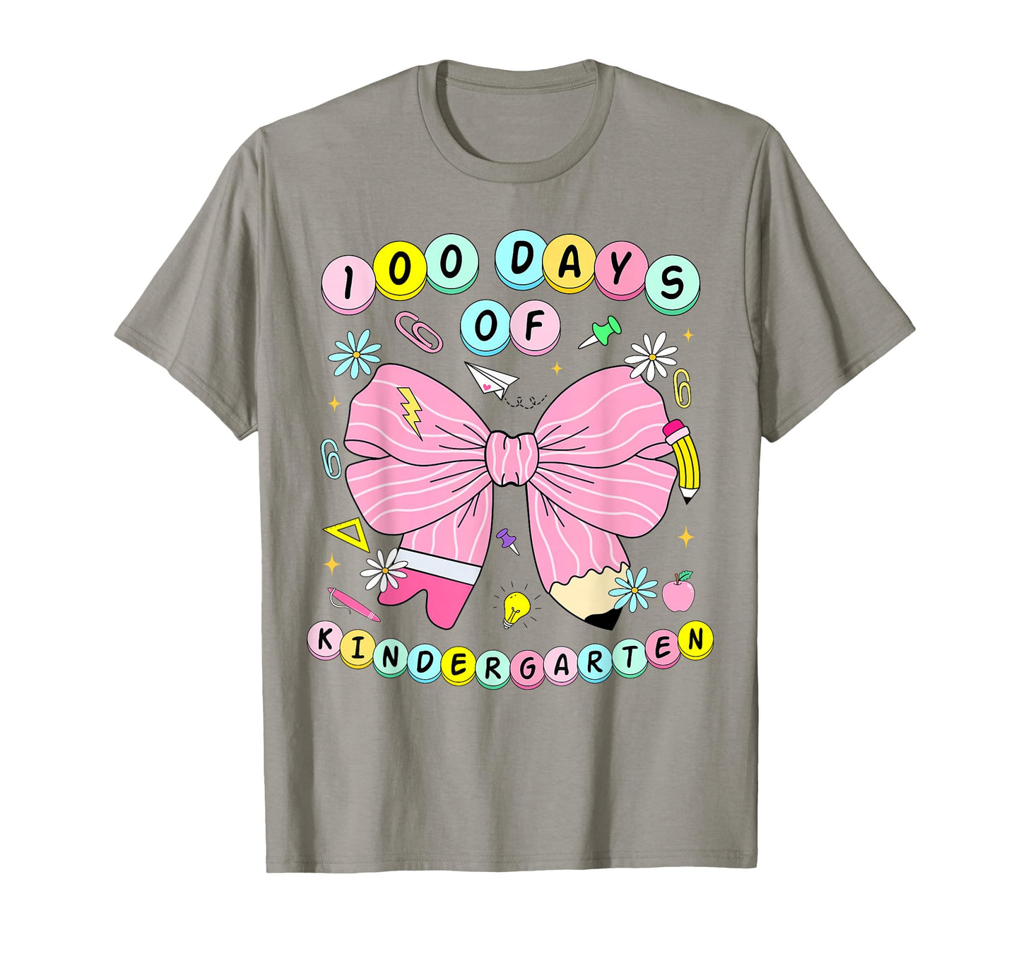 100 Days of Kindergarten Girls Coquette 100th Day of School T-Shirt