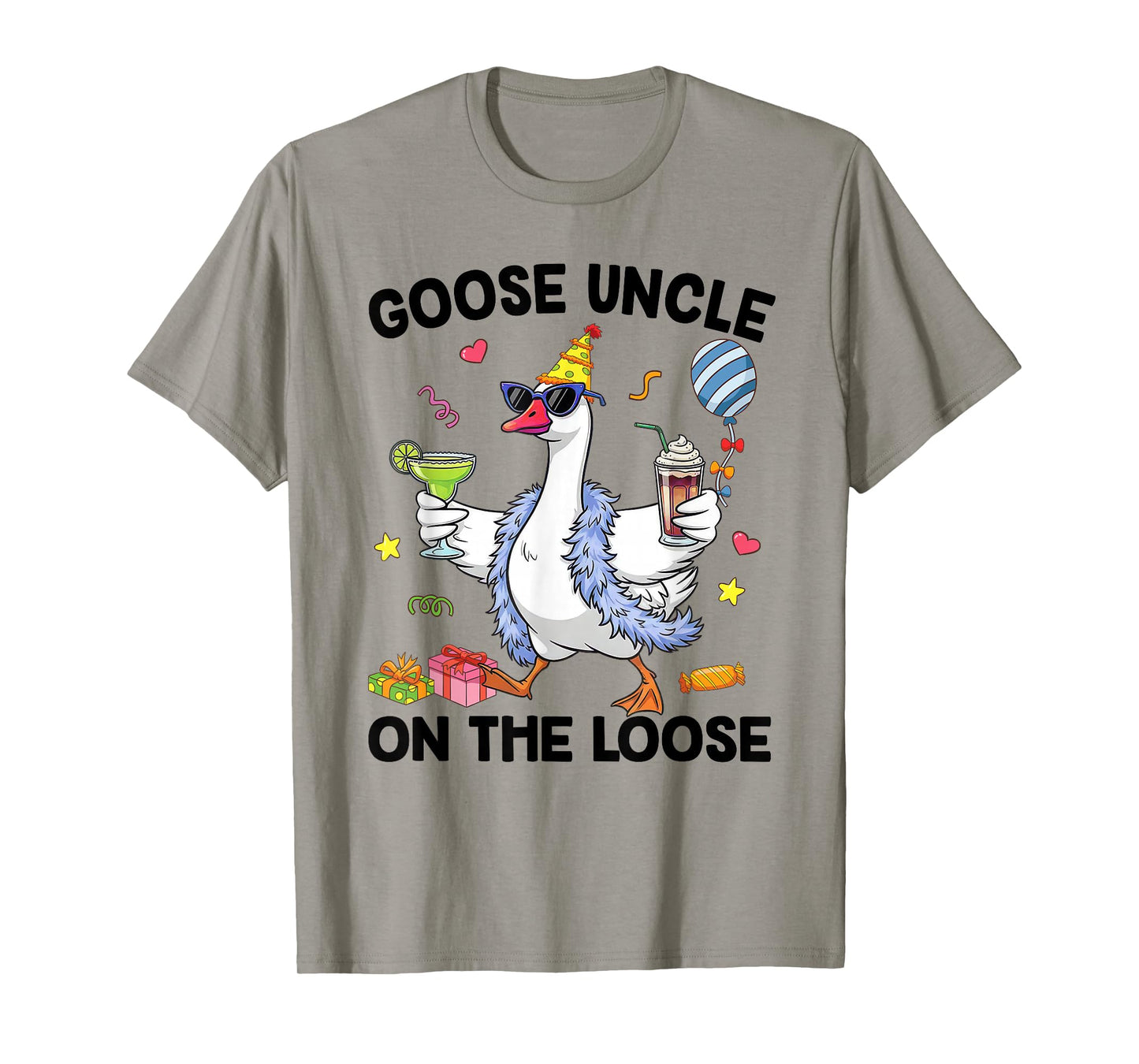 Uncle Goose On The Loose Funny Birthday Matching Family T-Shirt