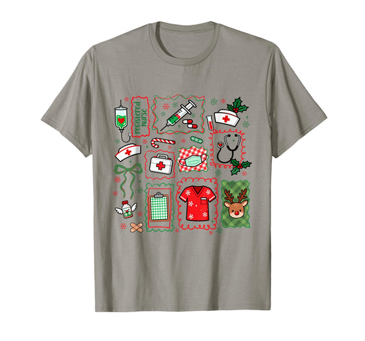 Registered Nurse Christmas LPN RN Nursing School Xmas Women T-Shirt