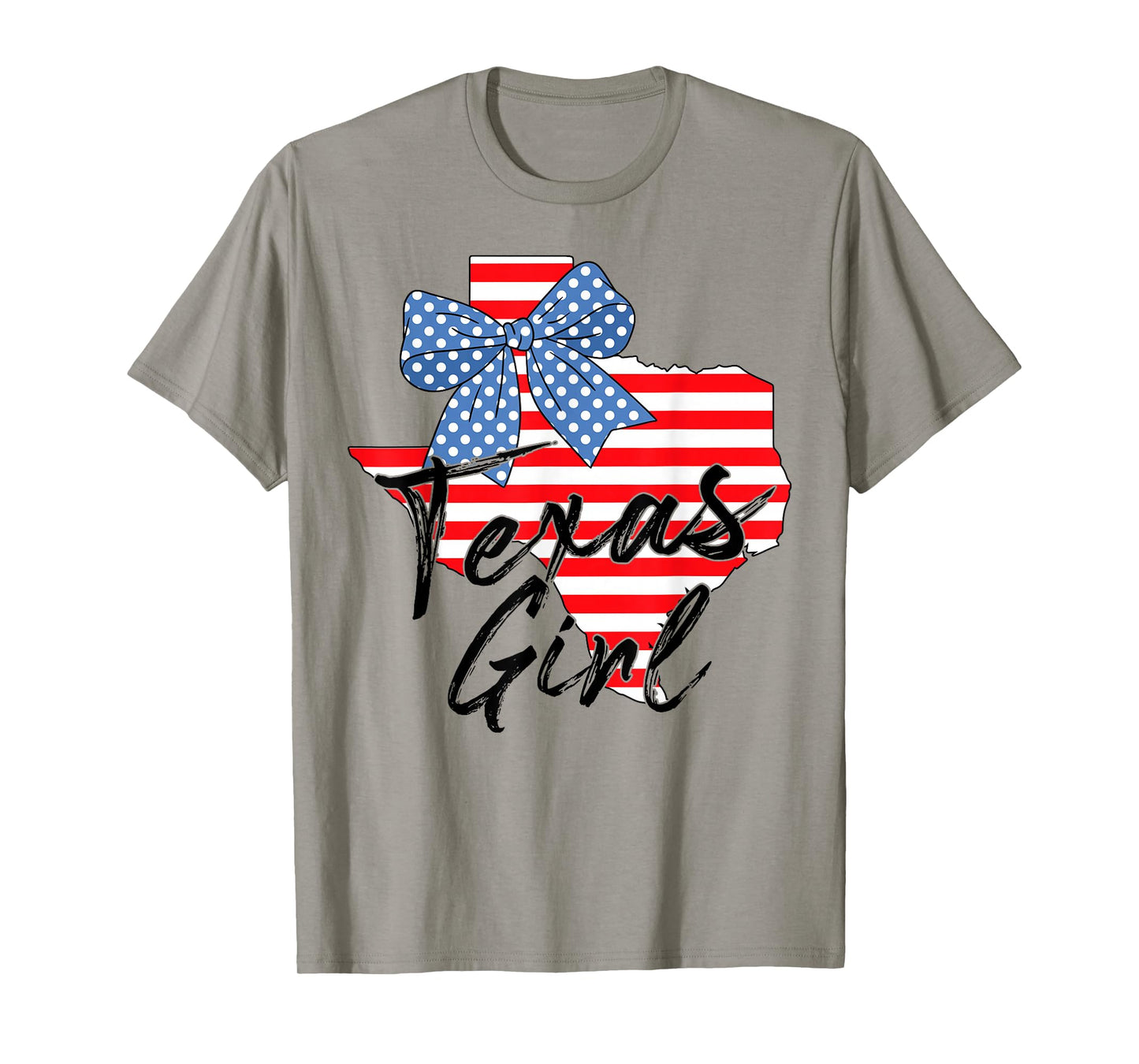 Texas Girl Texas Independence Day Coquette Bow Texan Girls T-Shirt