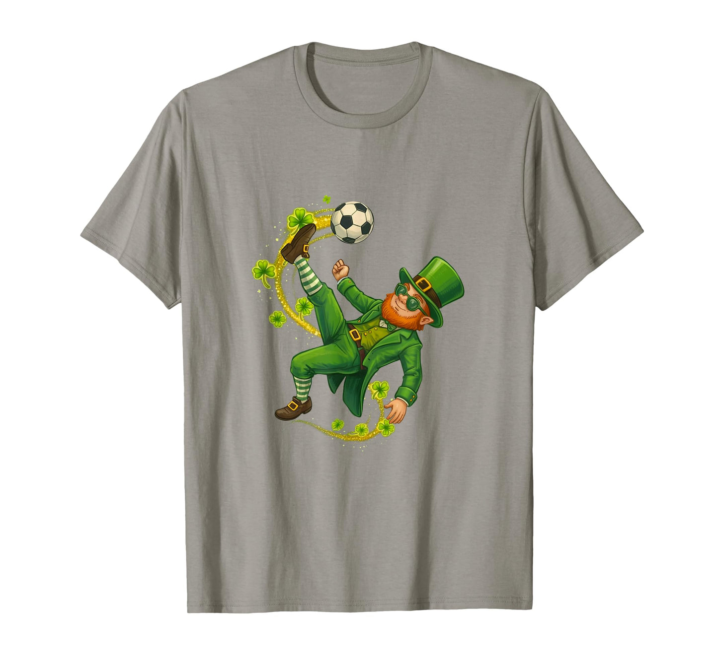 Soccer St Patricks Day Leprechaun Saint Patricks Boys T-Shirt