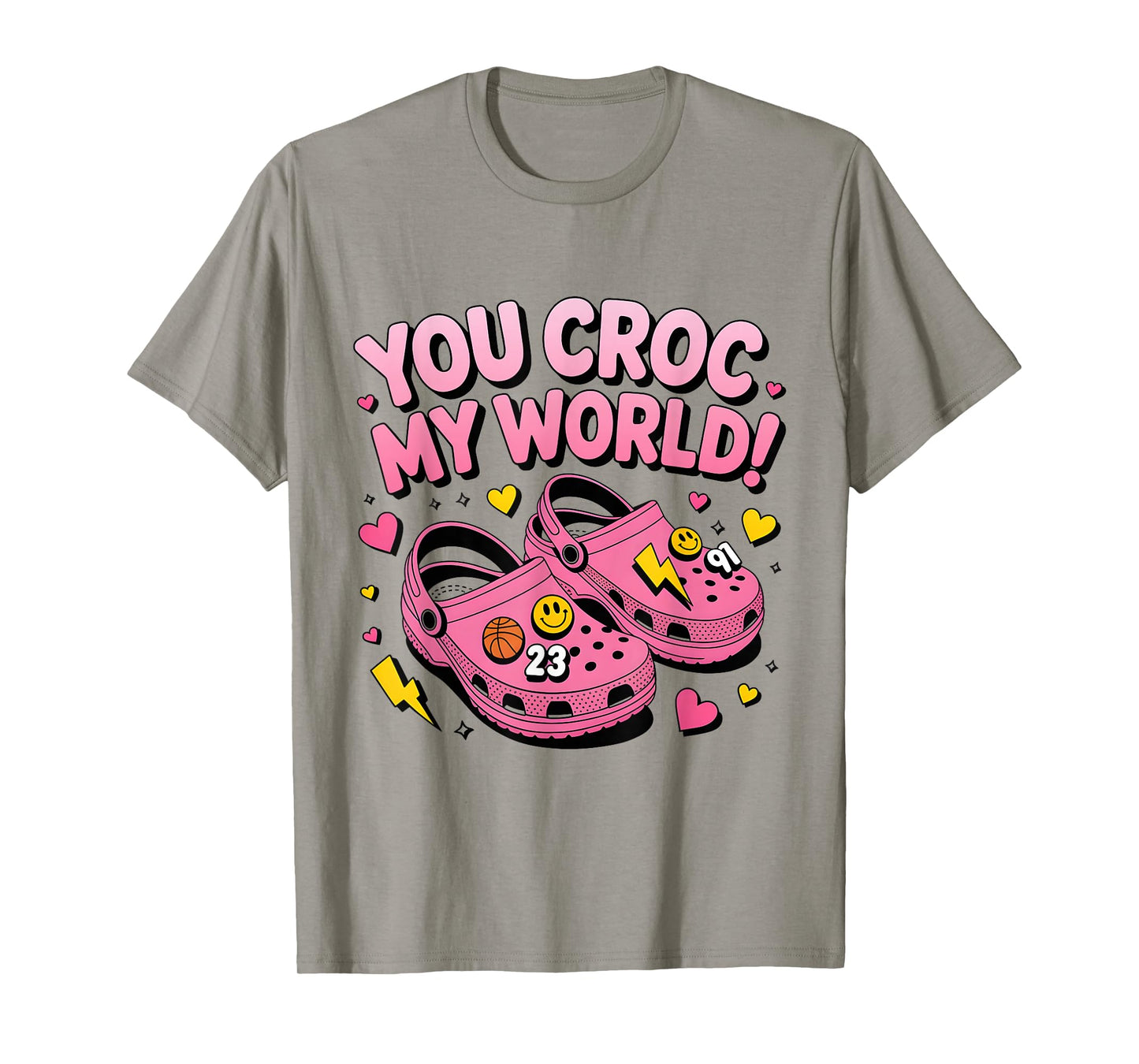Rétro You Croc My World Funny Croc Valentine T-Shirt