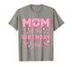 Mom of The Birthday Girl Coquette Bow Party Family Matching T-Shirt