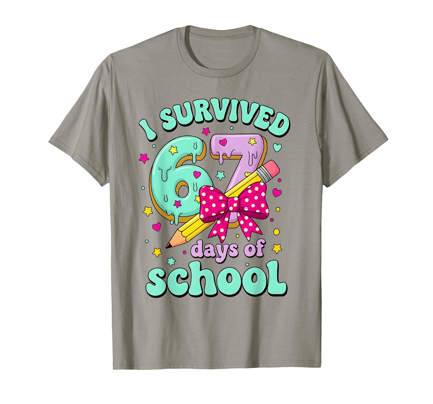 I Survived 67 Day of School for Teachers and Students T-Shirt