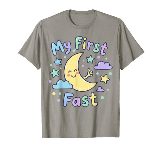 My First Ramadan Fast Cute Moon Shirt Kids Toddler T-Shirt
