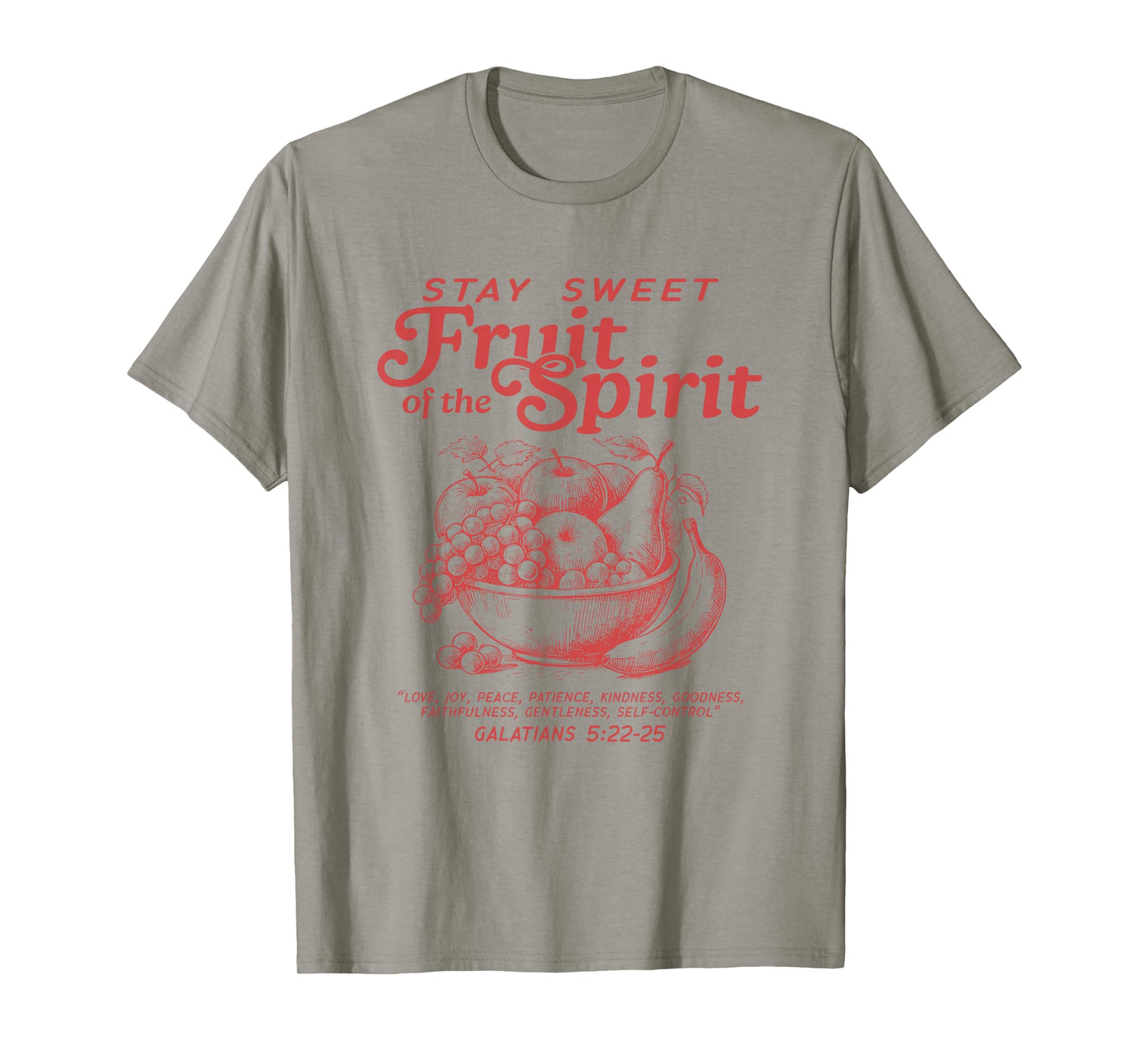 Fruit of The Spirit Christian Jesus Bible Verse Men Women T-Shirt