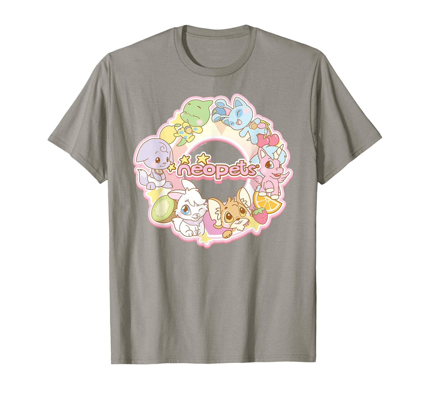 Neopets Baby Pets and Fruit Circle Virtual Pets T-Shirt