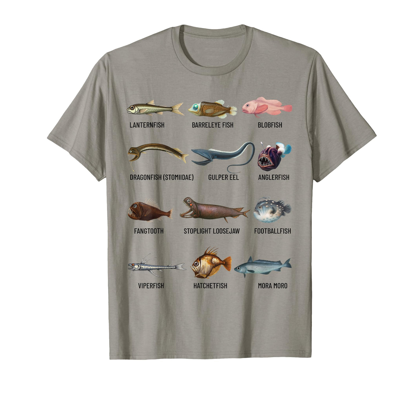Deep Sea Fish Ocean Biology & Marine Science Educational T-Shirt