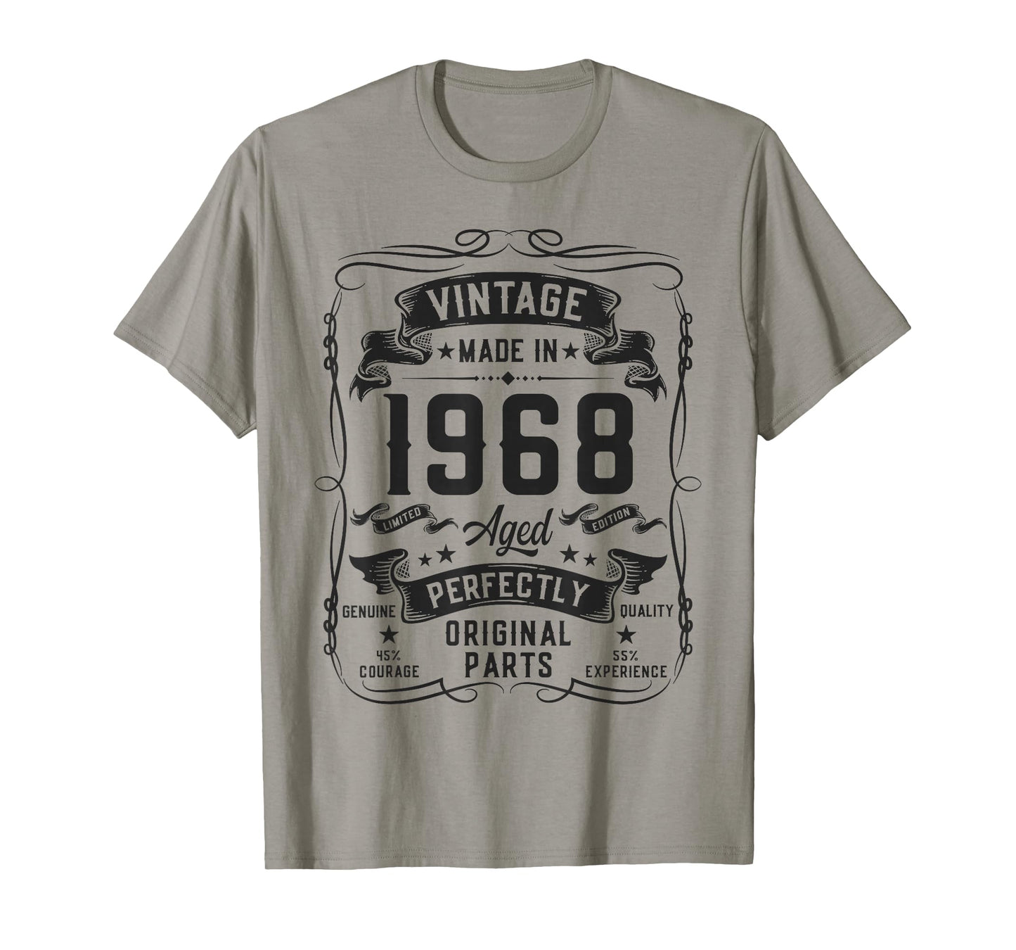 Vintage 1968 58yr 58th Birthday Gifts for Men 58 Years Old T-Shirt