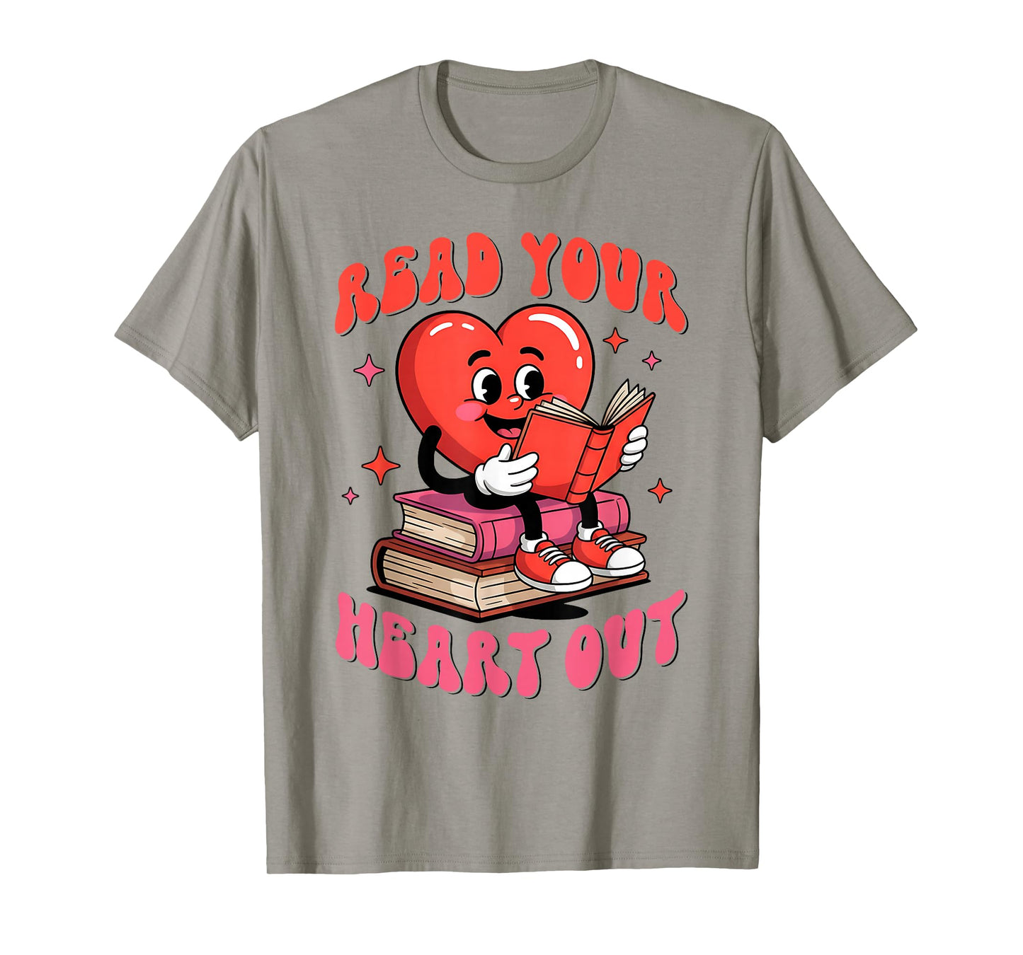 Funny Book Lover Read Your Heart Out Teacher Valentines T-Shirt