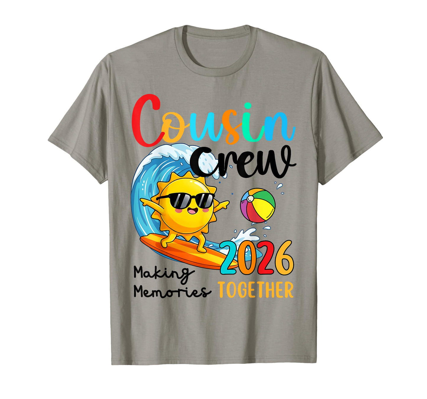 Cousin Crew 2026 Summer Vacation Beach Family Kids Matching T-Shirt