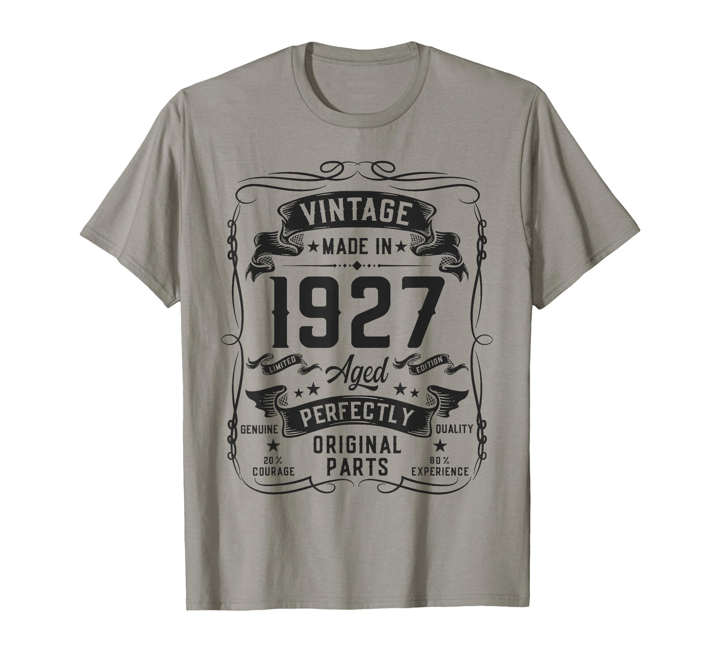 Vintage 1927 99yr 99th Birthday Gifts for Men 99 Years Old T-Shirt