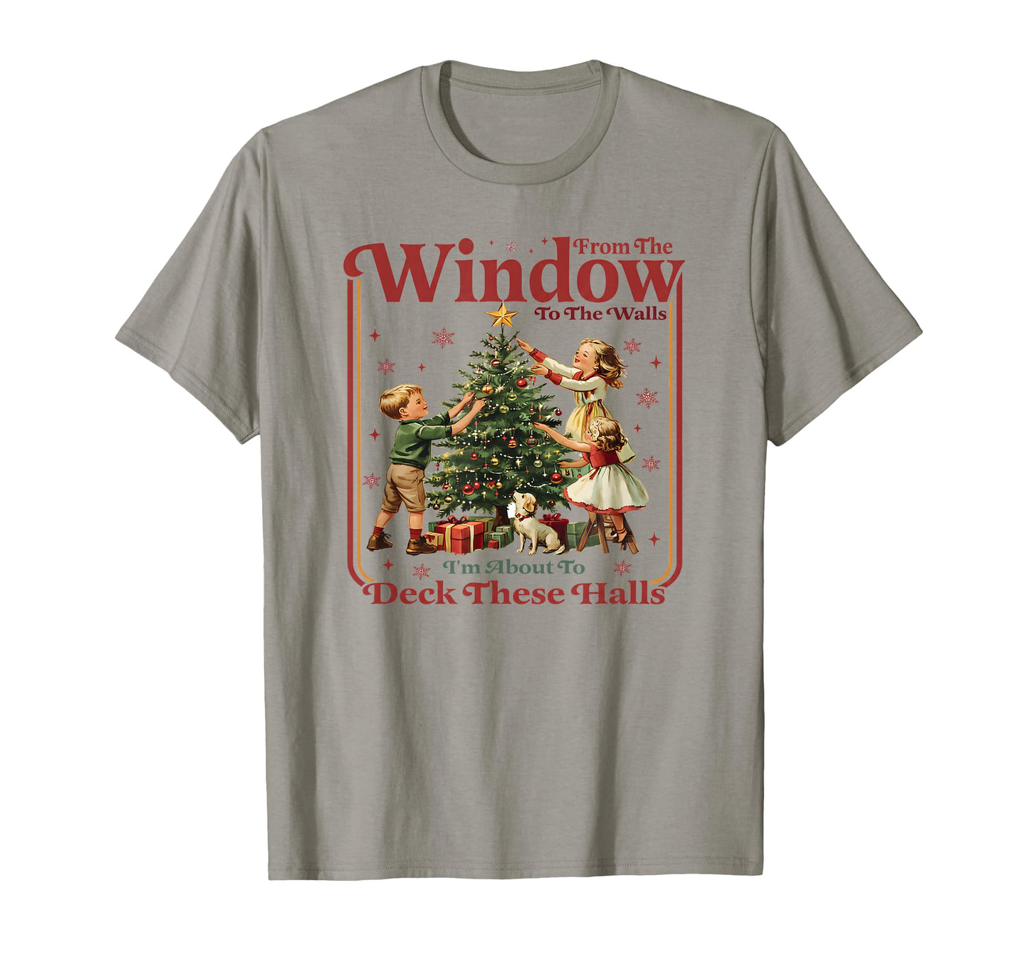 Christmas from The Windows Funny Quote Holiday Retro Design T-Shirt
