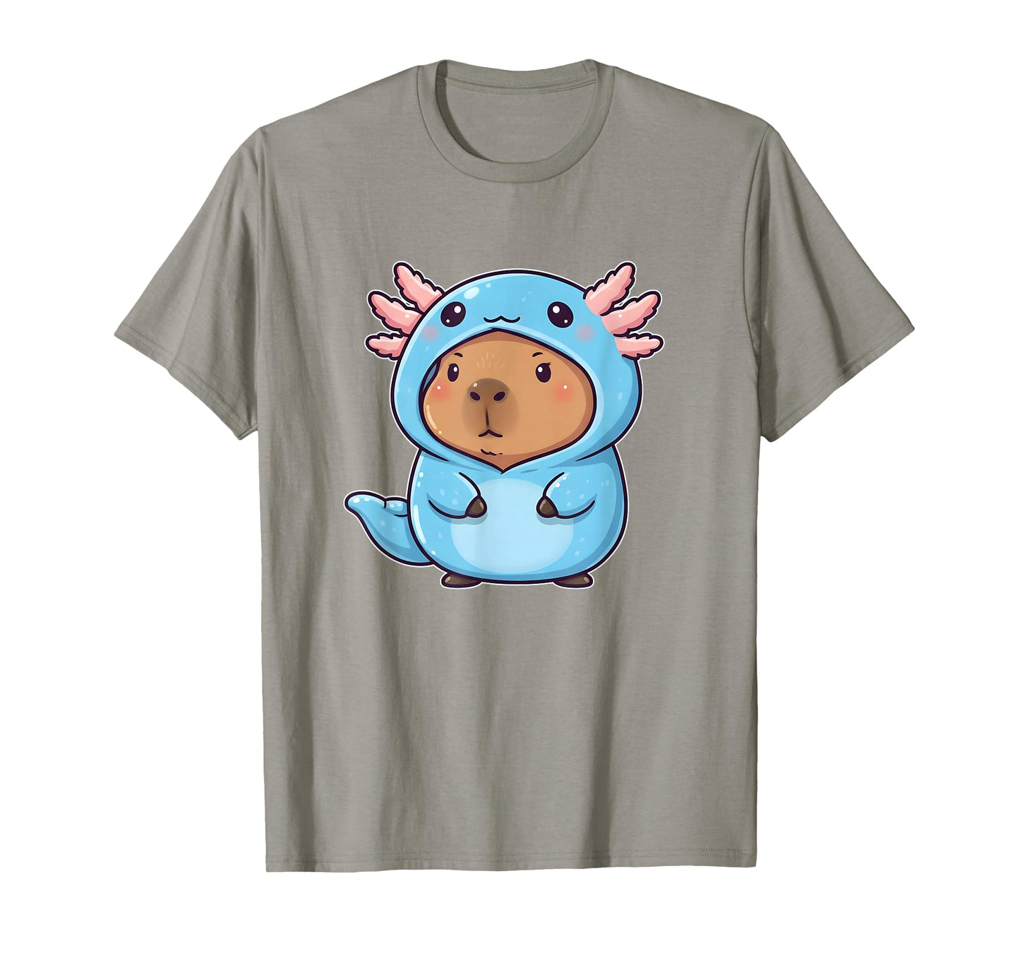 Kawaii Capybara Axolotl Graphic Animal Lover Boys Girls Kids T-Shirt