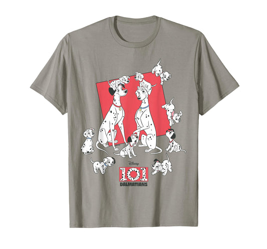 Disney 101 Dalmatians Pongo Perdita Puppies Family T-Shirt