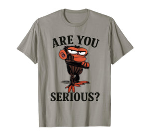 Humor are You Serious Grumpy Funny Monkey Meme T-Shirt