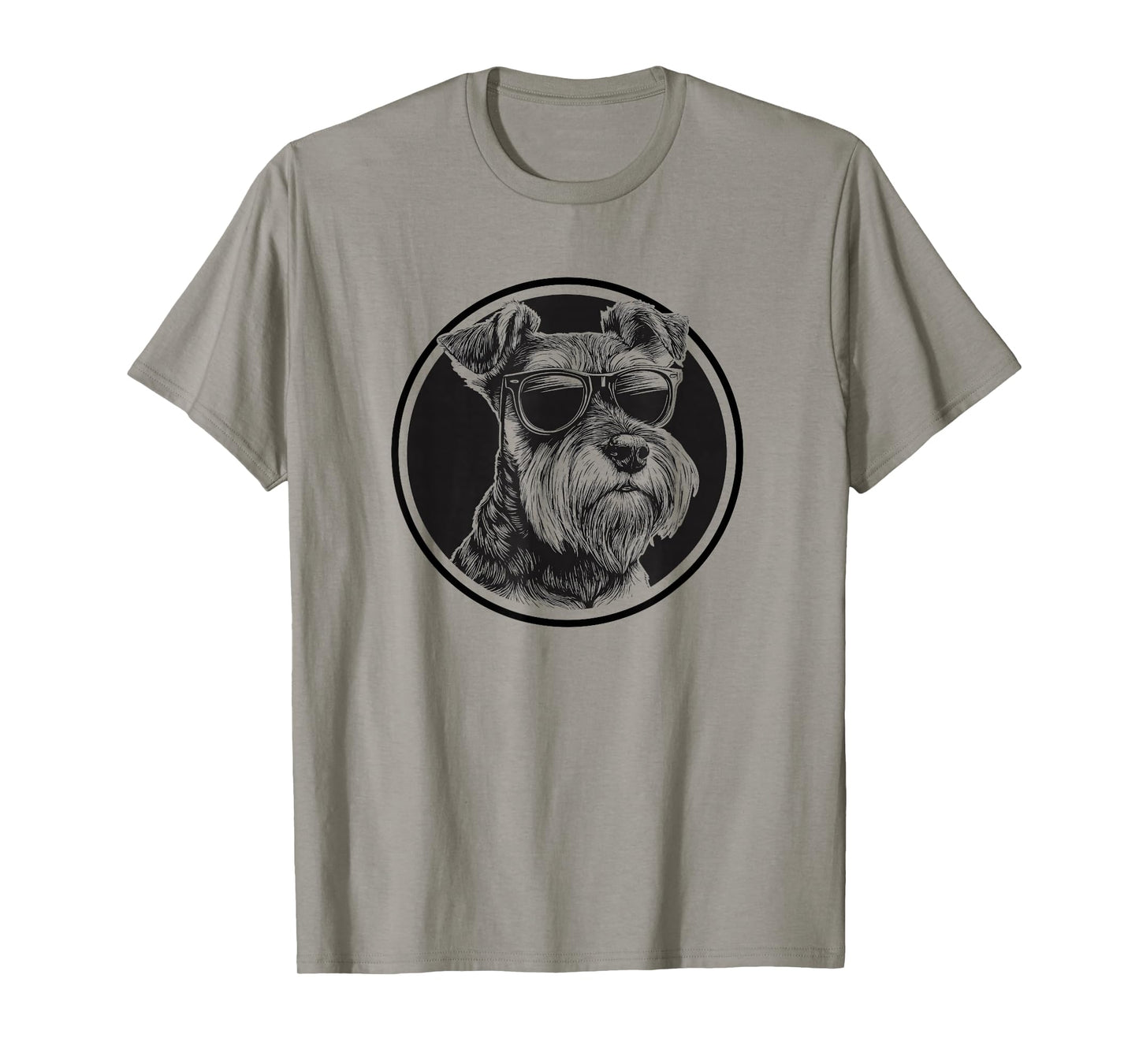 Funny Mens Womens Sunglasses Logo Miniature Schnauzer Lover T-Shirt