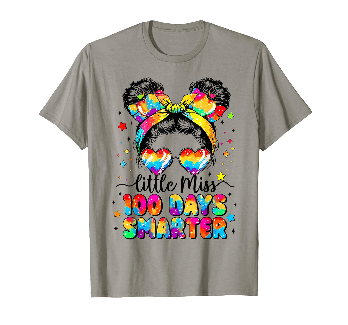 Little Miss 100 Days Smarter Girl Happy 100 Days of School T-Shirt