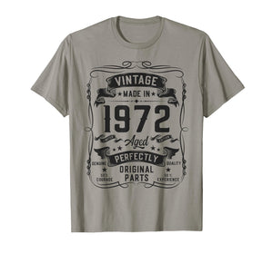 Vintage 1972 54yr 54th Birthday Gifts for Men 54 Years Old T-Shirt