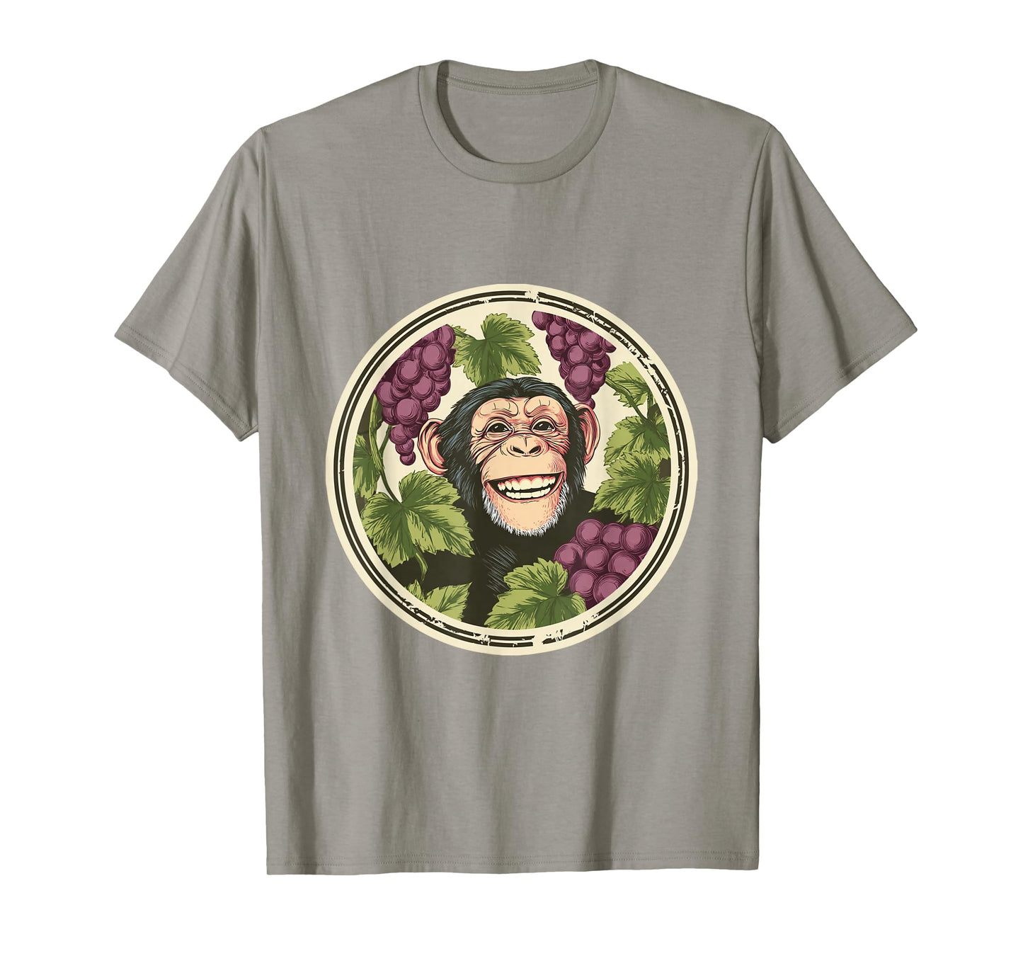 Cute Ape Grapes Farmer Ape Lover T-Shirt