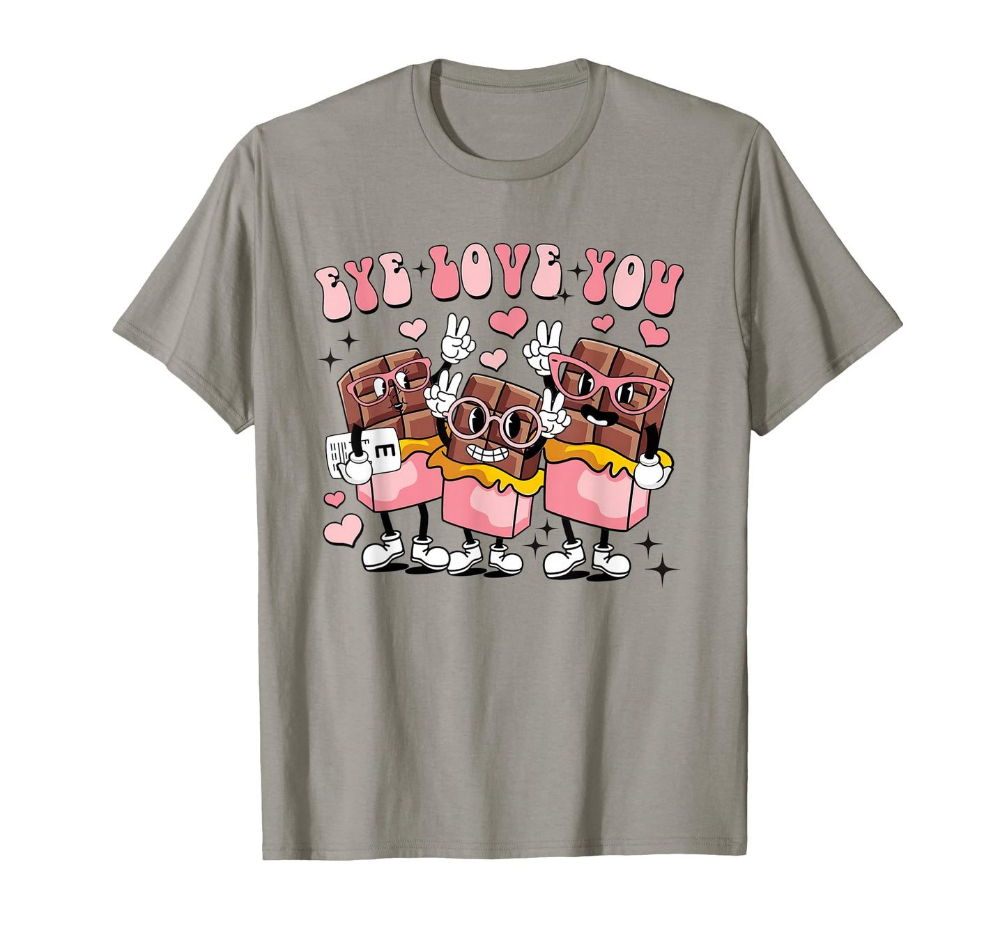 Women Eye Love You Valentine Optometry Sight Squad Optician T-Shirt
