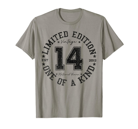 14 Year Old Gifts Vintage 2012 Limited Edition 14th Birthday T-Shirt