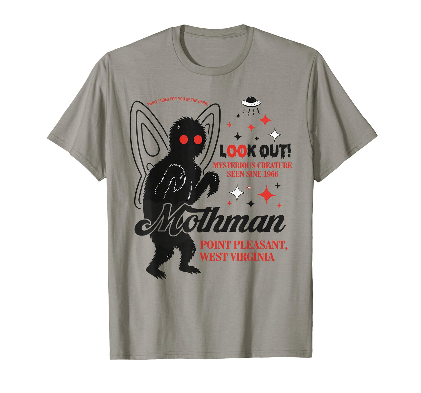Mothman Cryptid Lover Folk Look Out Mothman Point Pleasant T-Shirt