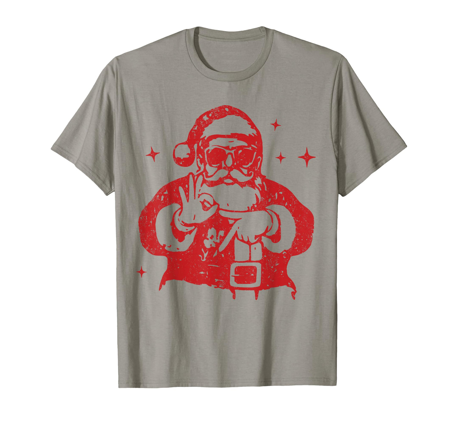Retro Six Seven Santa 67 Hands Sign Funny Math Teacher T-Shirt