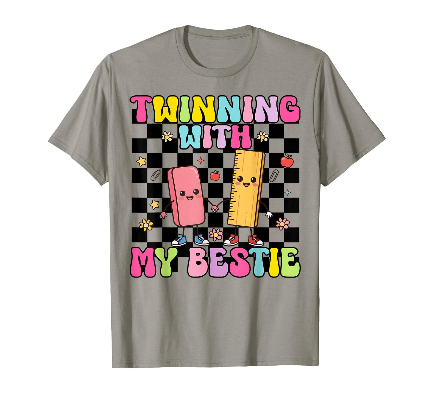 Twinning with My Bestie Spriit Week Matching Kids Girls T-Shirt