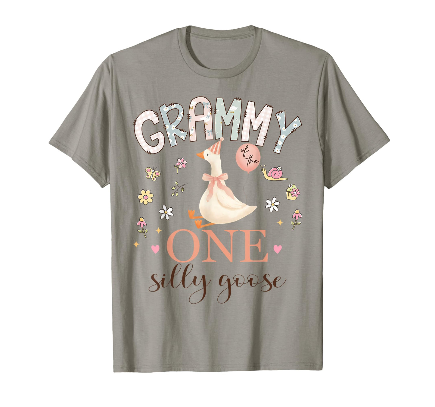 Grammy of The One Silly Goose 1st Birthday Girl Matching T-Shirt