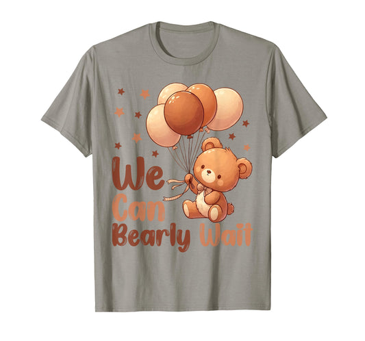We Can Bearly Wait Baby Shower Party Family Matching T-Shirt