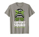 Kidney Disease Awareness Messy Bun Support Squad T-Shirt