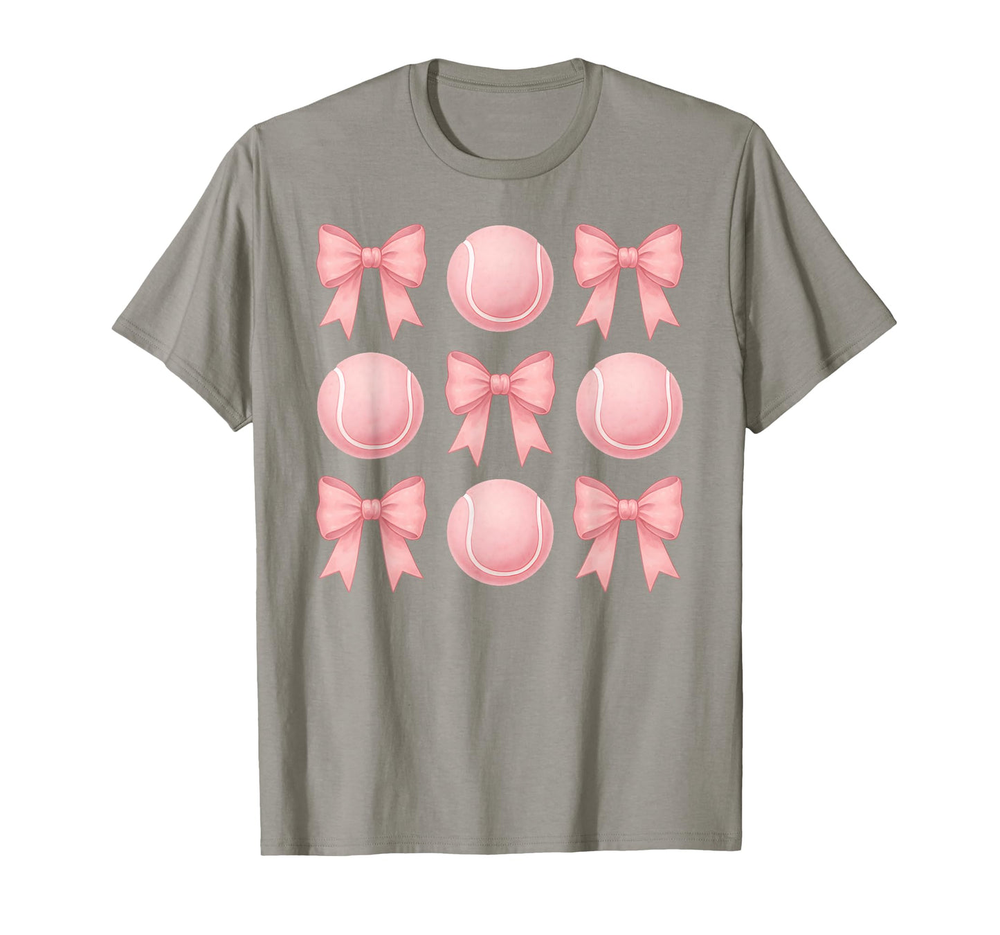 Tennis Mom Sister Coquette Bows Cute Pink Teen Girls Tennis T-Shirt