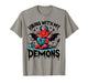 Vibing with My Demons Cute Devil Aesthetic Quote T-Shirt