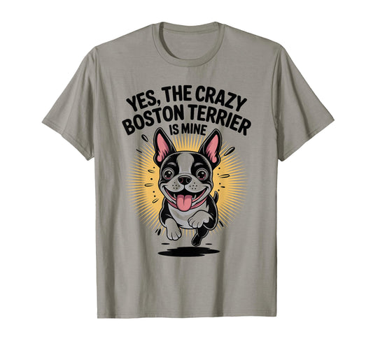 Cute Dog Breed Pet Lover Owner Cartoon Funny Boston Terrier T-Shirt